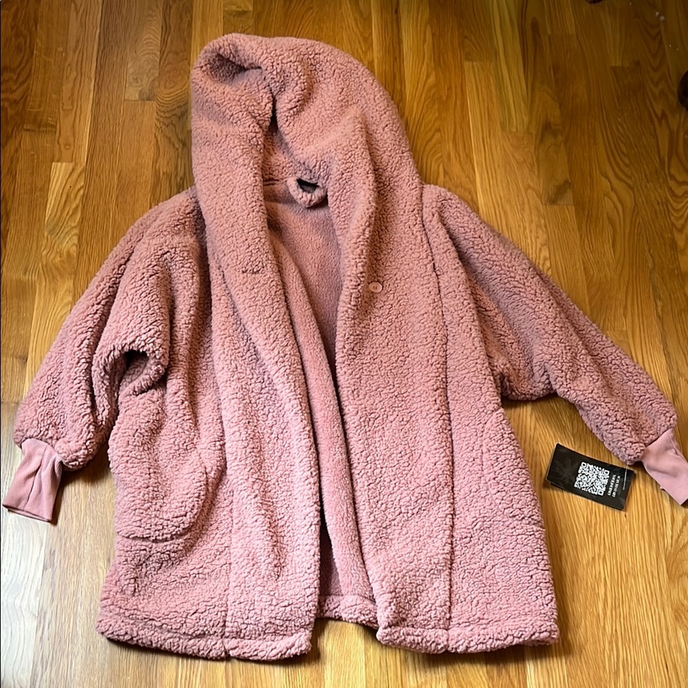 Cozy Pink Sherpa Jacket